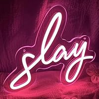 Slay Vibrant Neon LED Sign, Neon Lights for Home, Office, or Events