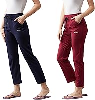 BLINKIN Women Cotton Casual Style Pyjamas Combo Pack Of 2 With Side Pockets