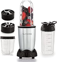 nutripro Copper Juicer Mixer Grinder - Smoothie Maker - 500 Watts (3 Jars, Silver) - 2 Year Warranty